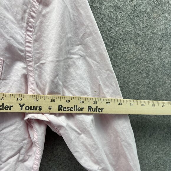 Abercrombie & Fitch Shirt Women Small Pastel Pink Casual Button Down Muscle Fit - Picture 8 of 11